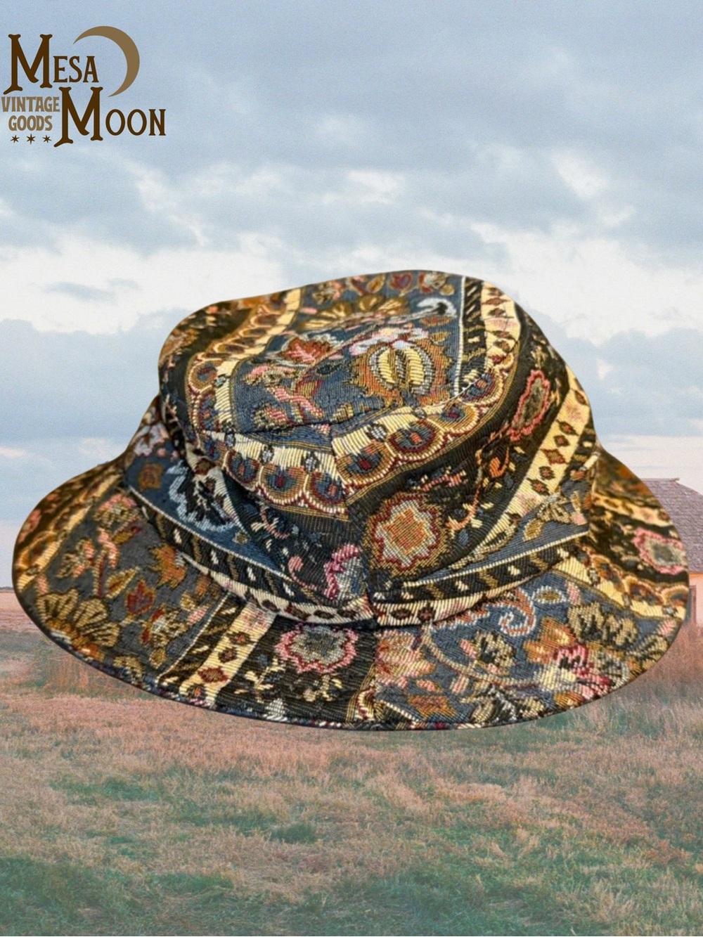 Vintage Tapestry Bucket Hat - Picture 1 of 2